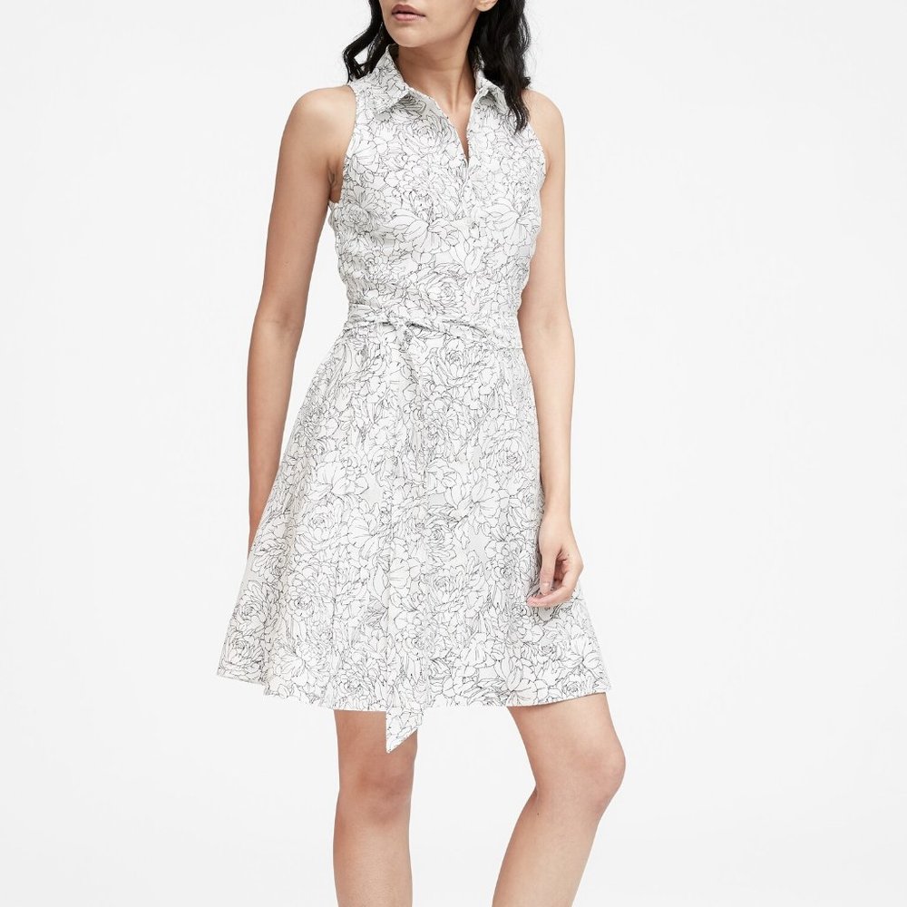 Banana Republic Floral Shirt Dress